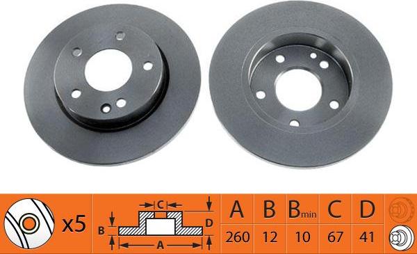 SB BR31109 - Спирачен диск vvparts.bg