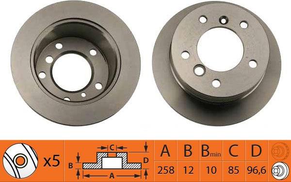 SB BR31119 - Спирачен диск vvparts.bg