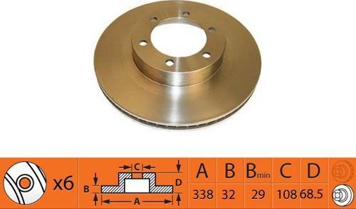 SB BR21193T - Спирачен диск vvparts.bg