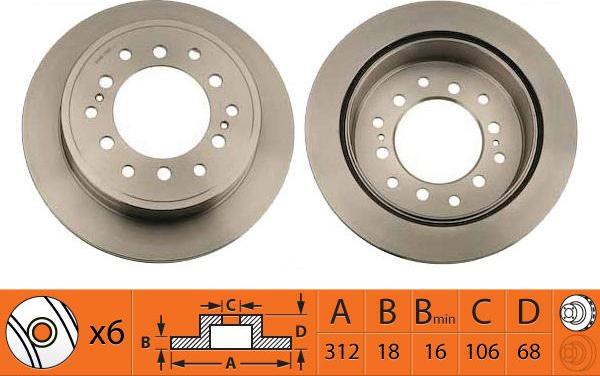 SB BR21140T - Спирачен диск vvparts.bg