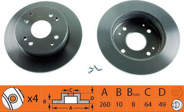 SB BR28105 - Спирачен диск vvparts.bg