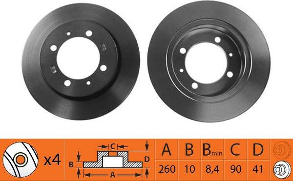 SB BR23102 - Спирачен диск vvparts.bg