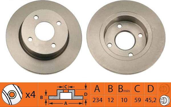 SB BR22111 - Спирачен диск vvparts.bg