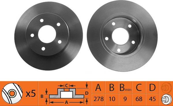 SB BR22123 - Спирачен диск vvparts.bg