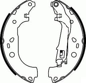 SB BS41002 - Комплект спирачна челюст vvparts.bg