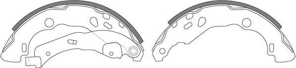 SB BS43619 - Комплект спирачна челюст vvparts.bg