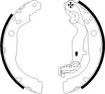 SB BS43001 - Комплект спирачна челюст vvparts.bg