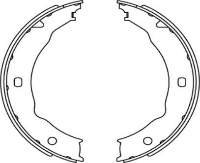 SB BS42565 - Комплект спирачна челюст, ръчна спирачка vvparts.bg