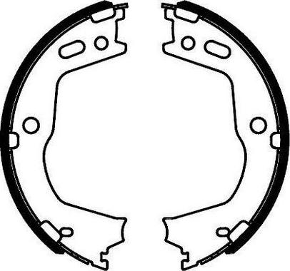 SB BS11012 - Комплект спирачна челюст, ръчна спирачка vvparts.bg