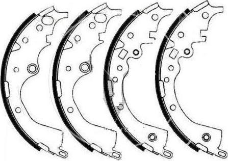 SB BS11158 - Комплект спирачна челюст vvparts.bg