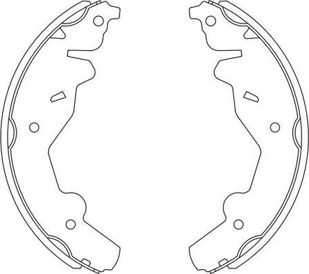 SB BS11825 - Комплект спирачна челюст vvparts.bg