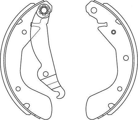 SB BS34533 - Комплект спирачна челюст vvparts.bg