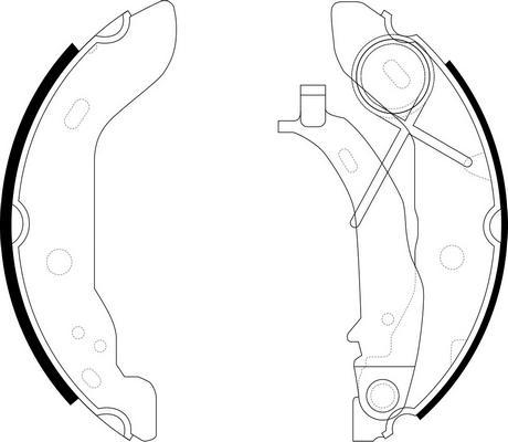 SB BS31555 - Комплект спирачна челюст vvparts.bg