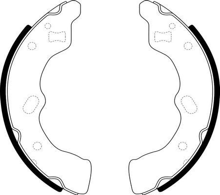 SB BS25387 - Комплект спирачна челюст vvparts.bg