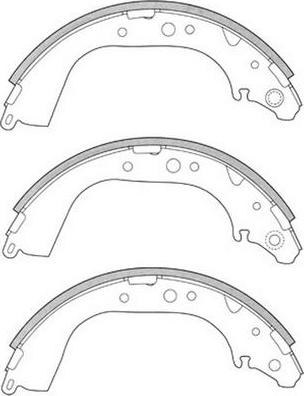 SB BS21305 - Комплект спирачна челюст vvparts.bg