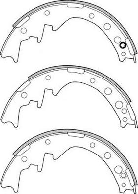 SB BS21260 - Комплект спирачна челюст vvparts.bg