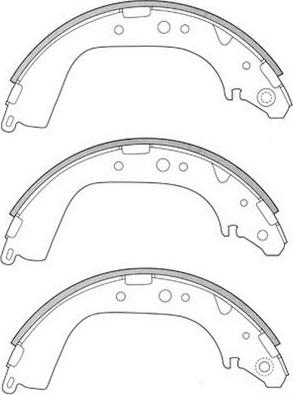 SB BS21280 - Комплект спирачна челюст vvparts.bg