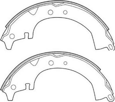 SB BS21232 - Комплект спирачна челюст vvparts.bg