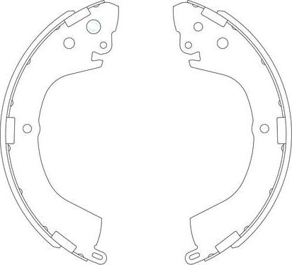 SB BS23718 - Комплект спирачна челюст vvparts.bg