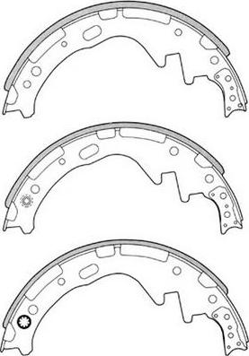 SB BS22171 - Комплект спирачна челюст vvparts.bg