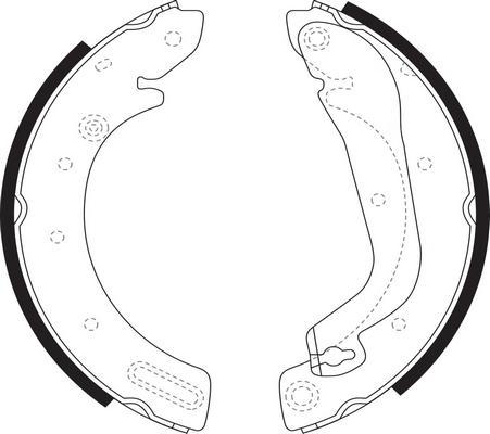 SB BS22225 - Комплект спирачна челюст vvparts.bg