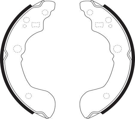 SB BS22223 - Комплект спирачна челюст vvparts.bg