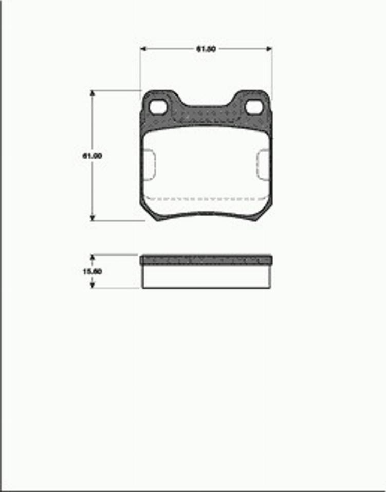 SBS 1501223604 - Комплект спирачно феродо, дискови спирачки vvparts.bg