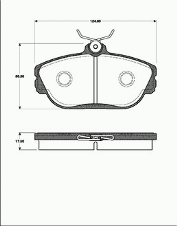 SBS 1501222538 - Комплект спирачно феродо, дискови спирачки vvparts.bg