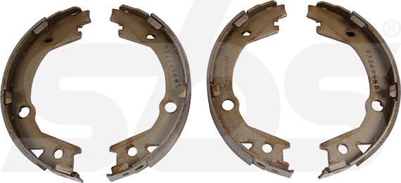 SBS 18492799885 - Комплект спирачна челюст, ръчна спирачка vvparts.bg