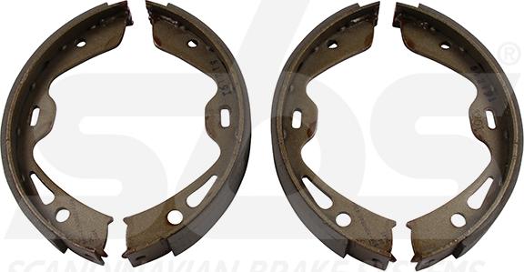 SBS 18492747865 - Комплект спирачна челюст, ръчна спирачка vvparts.bg