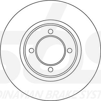 SBS 1815204518 - Спирачен диск vvparts.bg