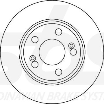 SBS 1815203951 - Спирачен диск vvparts.bg