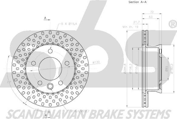 SBS 18152033107 - Спирачен диск vvparts.bg