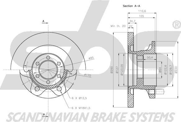 SBS 1815.202358 - Спирачен диск vvparts.bg