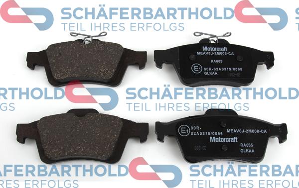 Schferbarthold 941 06 503 01 11 - Комплект спирачно феродо, дискови спирачки vvparts.bg