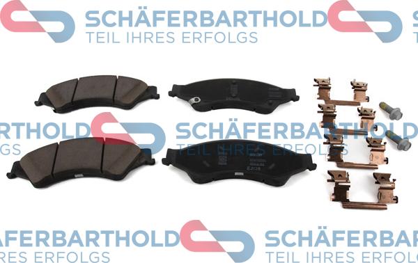 Schferbarthold 930 06 907 01 11 - Комплект спирачно феродо, дискови спирачки vvparts.bg