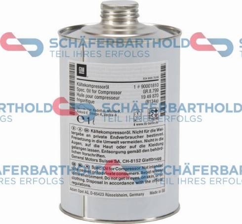 Schferbarthold 504 16 880 01 11 - Компресорно масло vvparts.bg