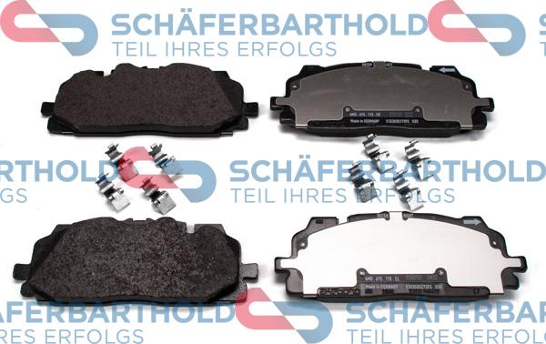 Schferbarthold 315 04 137 01 11 - Комплект спирачно феродо, дискови спирачки vvparts.bg