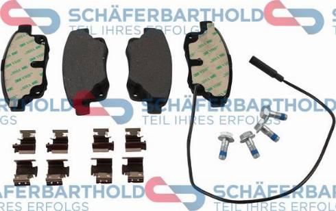 Schferbarthold 315 06 264 01 11 - Комплект спирачно феродо, дискови спирачки vvparts.bg