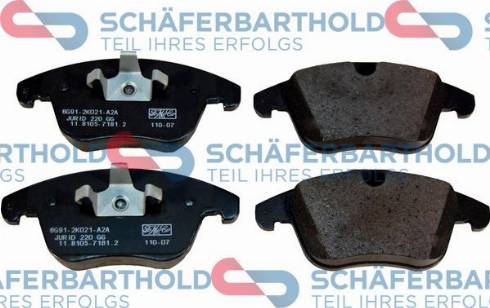 Schferbarthold 315 06 289 01 11 - Комплект спирачно феродо, дискови спирачки vvparts.bg