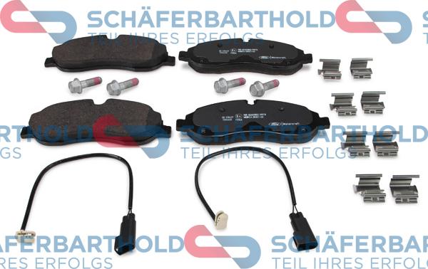 Schferbarthold 315 06 235 01 11 - Комплект спирачно феродо, дискови спирачки vvparts.bg
