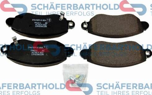 Schferbarthold 315 06 270 01 11 - Комплект спирачно феродо, дискови спирачки vvparts.bg