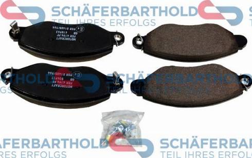 Schferbarthold 315 06 273 01 11 - Комплект спирачно феродо, дискови спирачки vvparts.bg