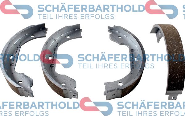 Schferbarthold 315 02 524 01 11 - Комплект спирачна челюст, ръчна спирачка vvparts.bg