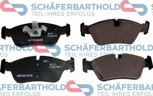 Schferbarthold 315 02 006 01 11 - Комплект спирачно феродо, дискови спирачки vvparts.bg