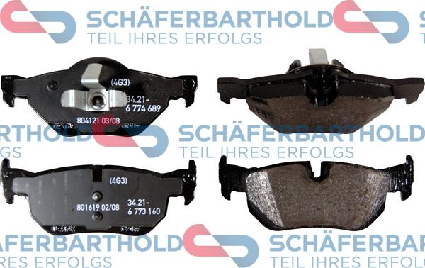 Schferbarthold 315 02 140 01 11 - Комплект спирачно феродо, дискови спирачки vvparts.bg