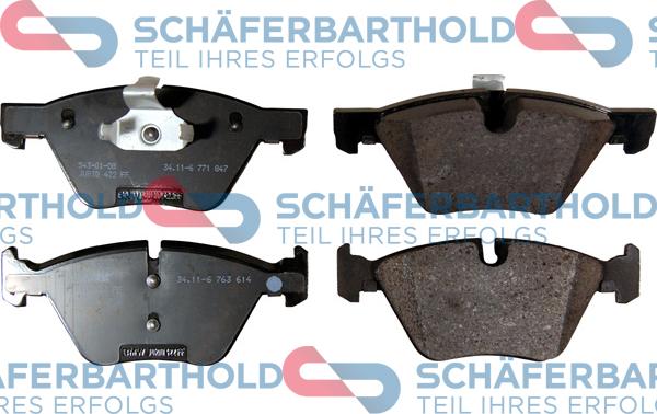 Schferbarthold 315 02 135 01 11 - Комплект спирачно феродо, дискови спирачки vvparts.bg