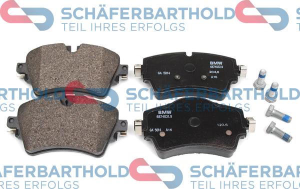 Schferbarthold 315 02 179 01 11 - Комплект спирачно феродо, дискови спирачки vvparts.bg