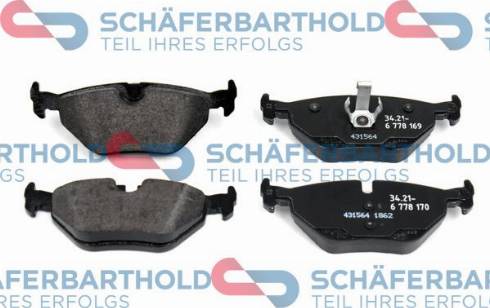 Schferbarthold 315 02 377 01 11 - Комплект спирачно феродо, дискови спирачки vvparts.bg