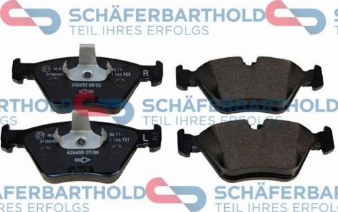 Schferbarthold 315 02 257 01 11 - Комплект спирачно феродо, дискови спирачки vvparts.bg